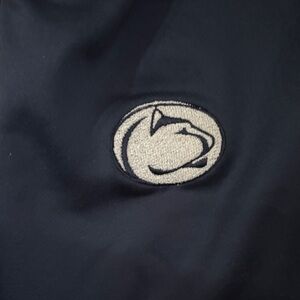 Adult vintage Penn State Navy Dri-Fit Blue pant with zippers